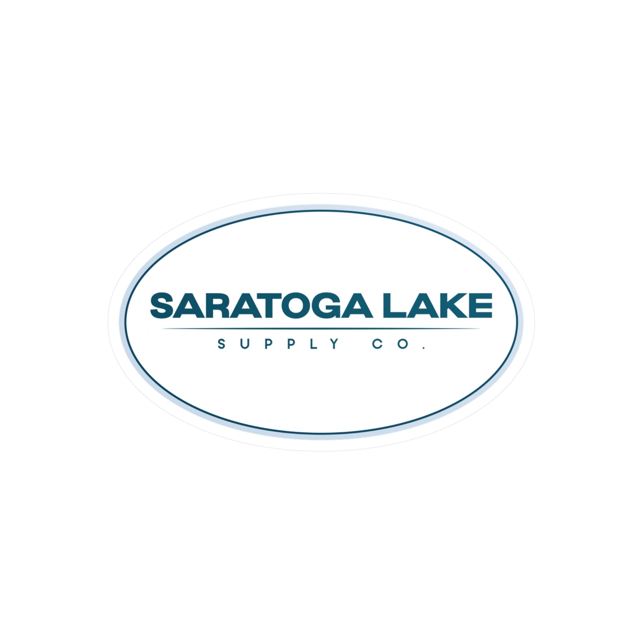 Saratoga Lake Supply Co. Oval Vinyl Sticker — Kiss-Cut Decal