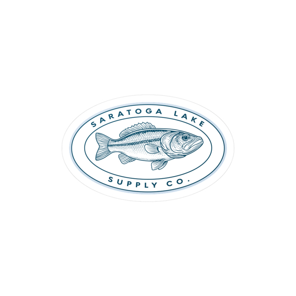 Kiss-Cut Vinyl Decal — Saratoga Lake Supply Co. Bass Logo