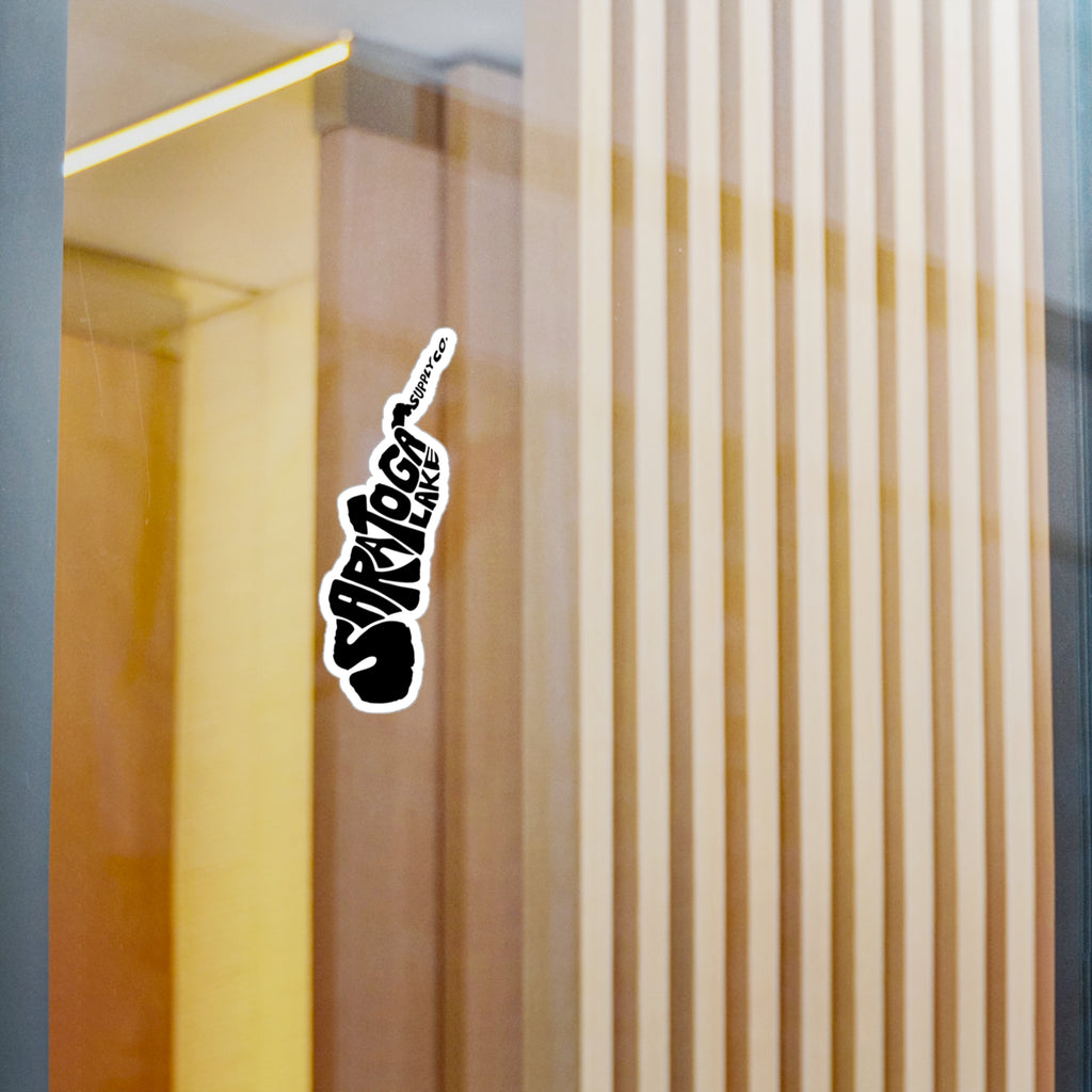 Copy of Saratoga Lake Kiss-Cut Vinyl Decal – Retro Lake Logo Sticker